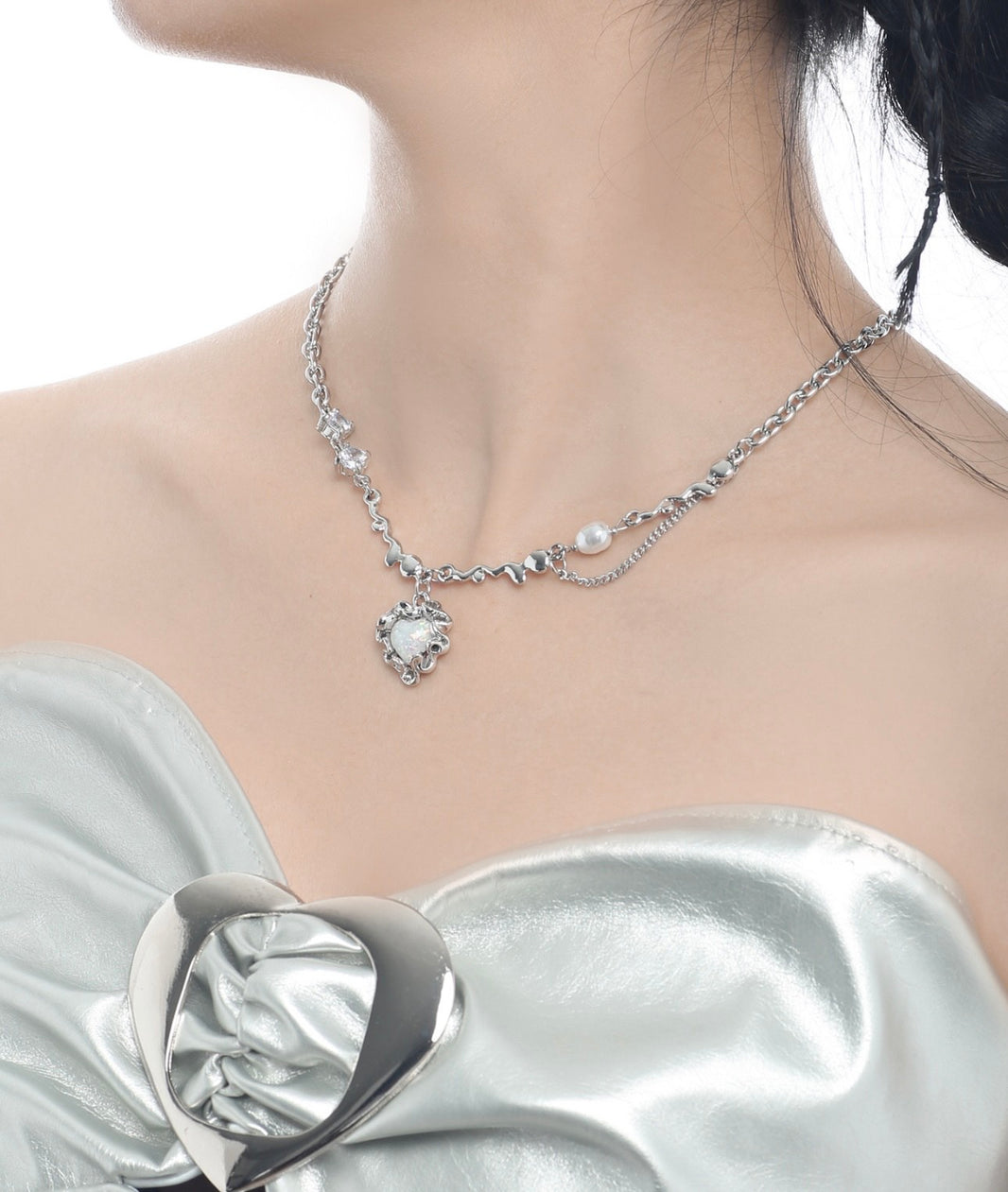 image Twilight Heart Opal Necklace