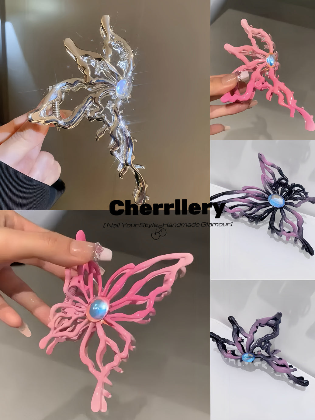 Cyber Wings Hair Clip