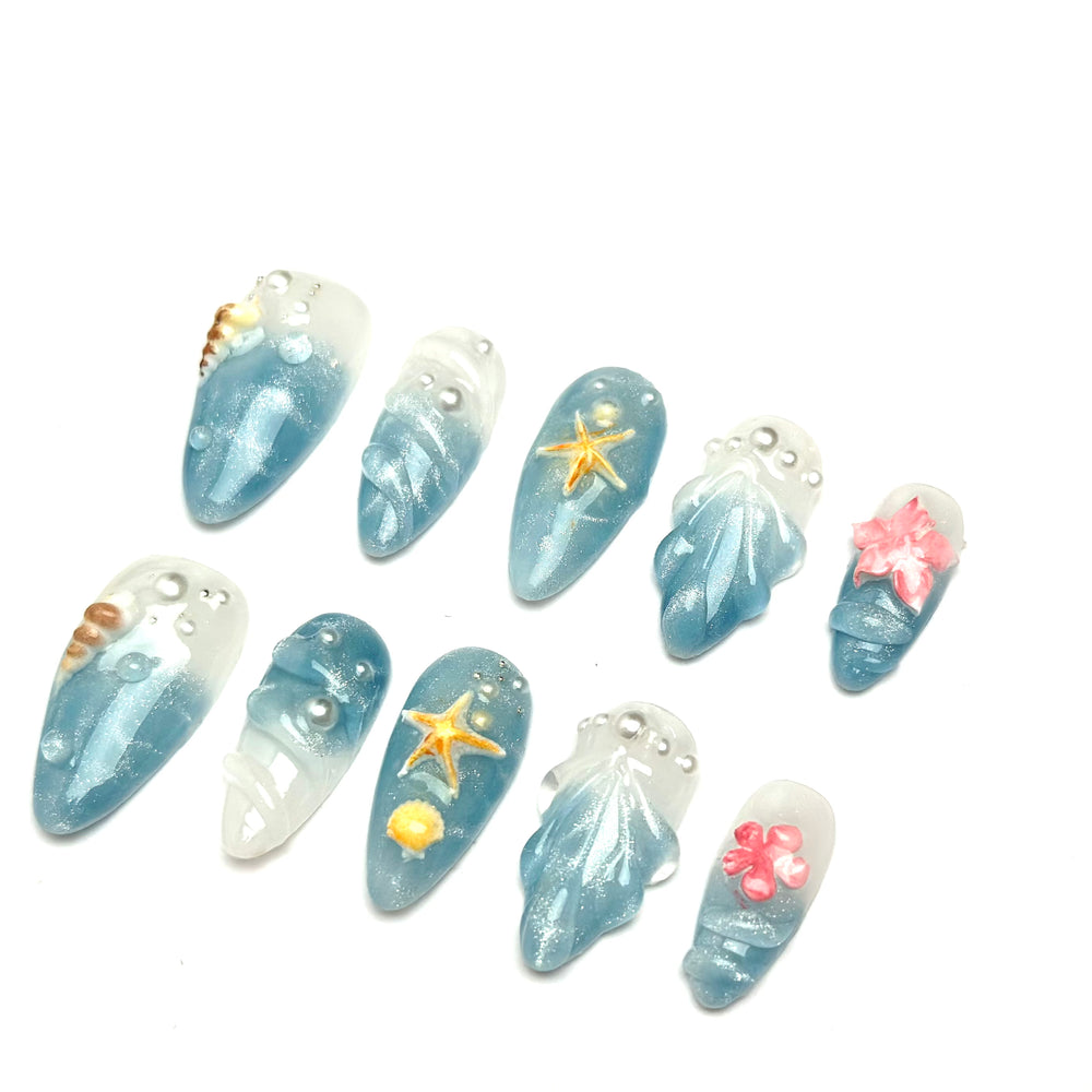 Seashell Blue Blush