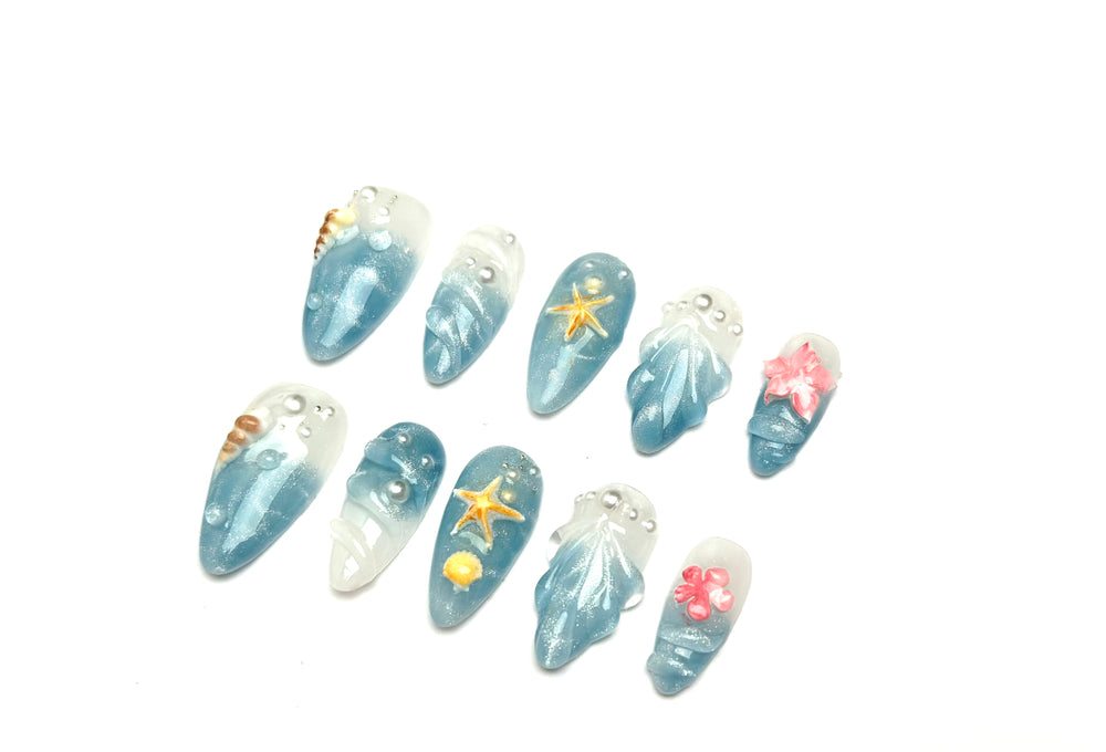 Seashell Blue Blush
