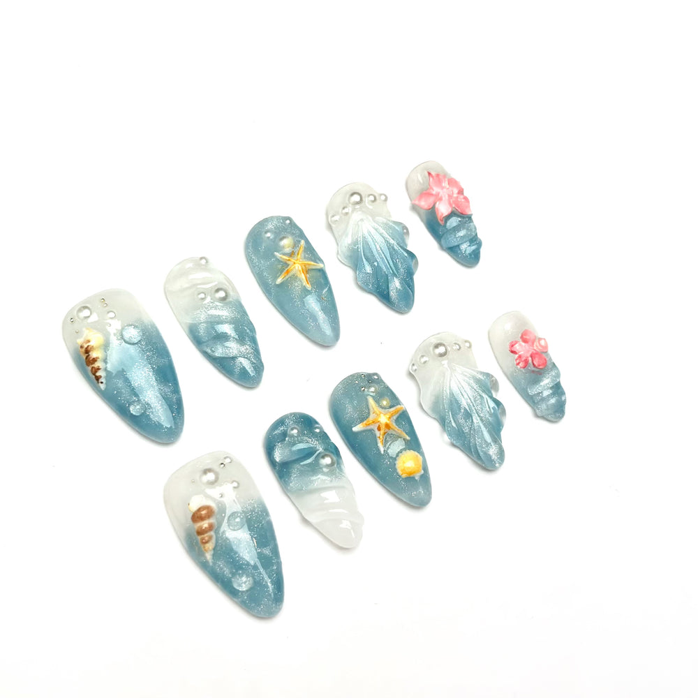Seashell Blue Blush
