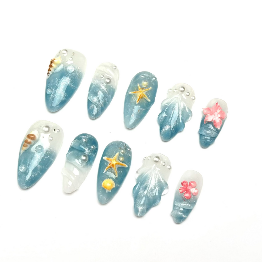 Seashell Blue Blush