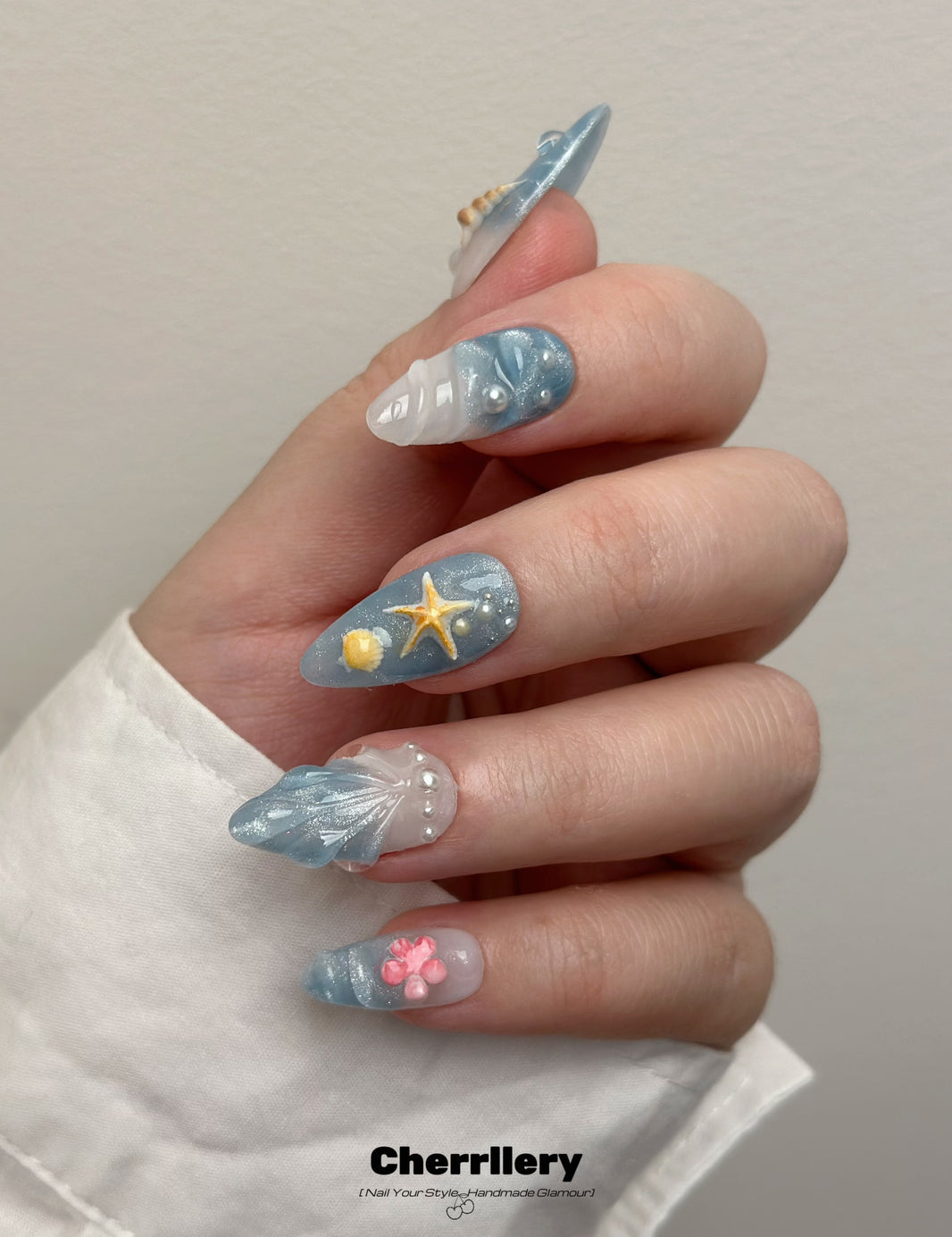 image Seashell Blue Blush