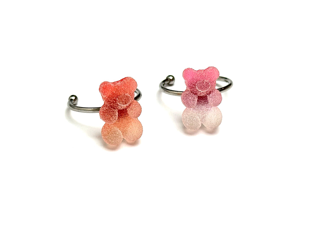 Fluffy Bear Ring Set
