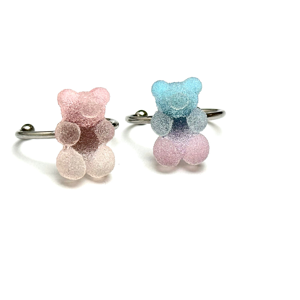 Fluffy Bear Ring Set